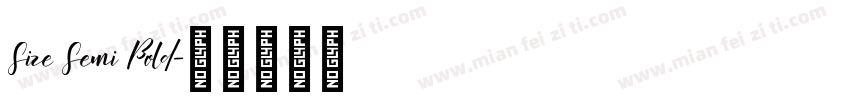 Size Semi Bold字体转换